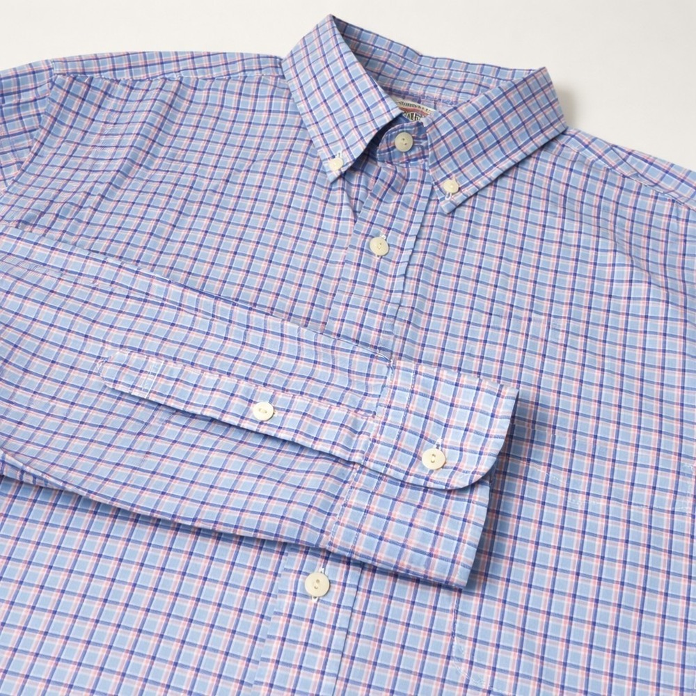 Faherty‎ Cotton Henley Men's 2XL White Long Sleeve gorp hipster Polo